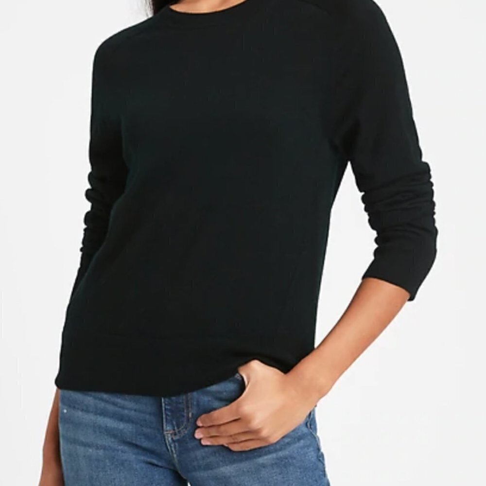 Petite Merino Crew-Neck Banana Republic Sweater